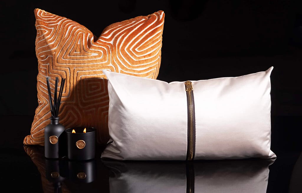 white and orange pillows and products SNS3103